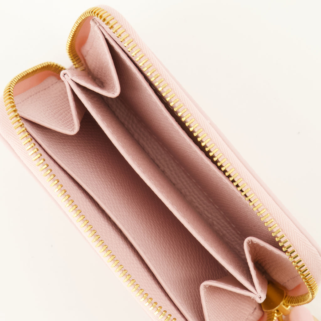 Petite maroquinerie Portafoglio Zip Cherryfic Rosa Valentino Garavani Rose Femme