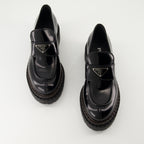 Mocassins Mocassins en cuir Chocolate Prada Noir Femme