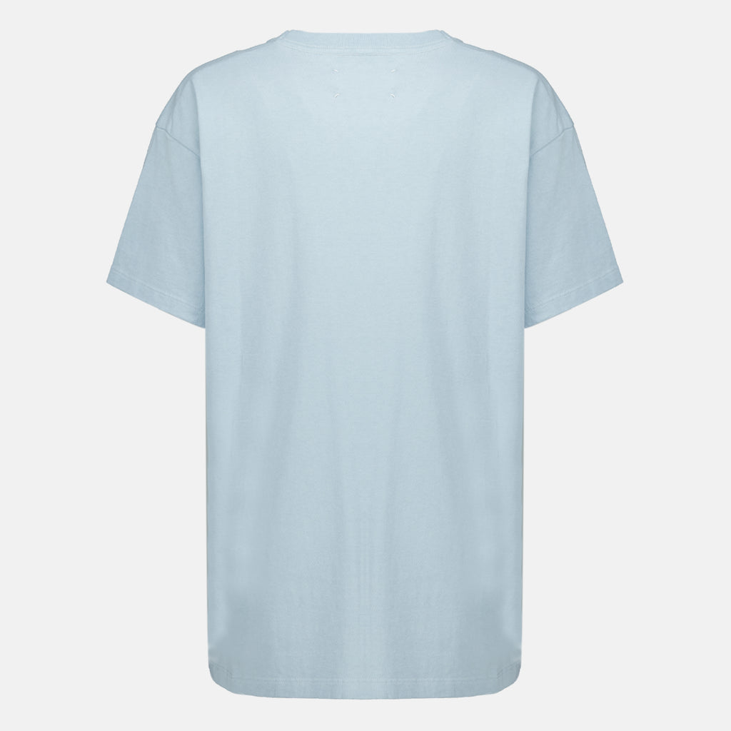 T-shirts Blaues bedrucktes T-Shirt Maison Margiela Bleu Femme