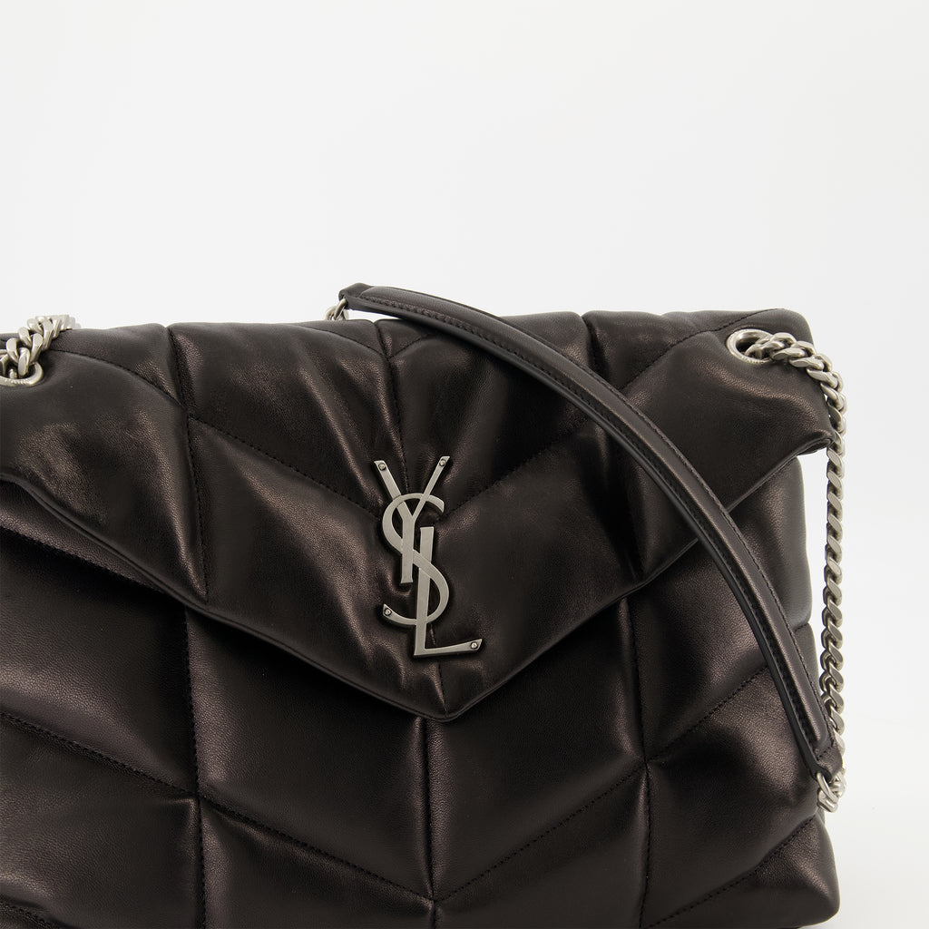 Sacs à main et épaule 중간 푸퍼 백 Saint Laurent Noir Femme