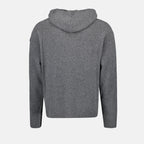 Maille Cardigan zippé en laine Moncler Gris Homme