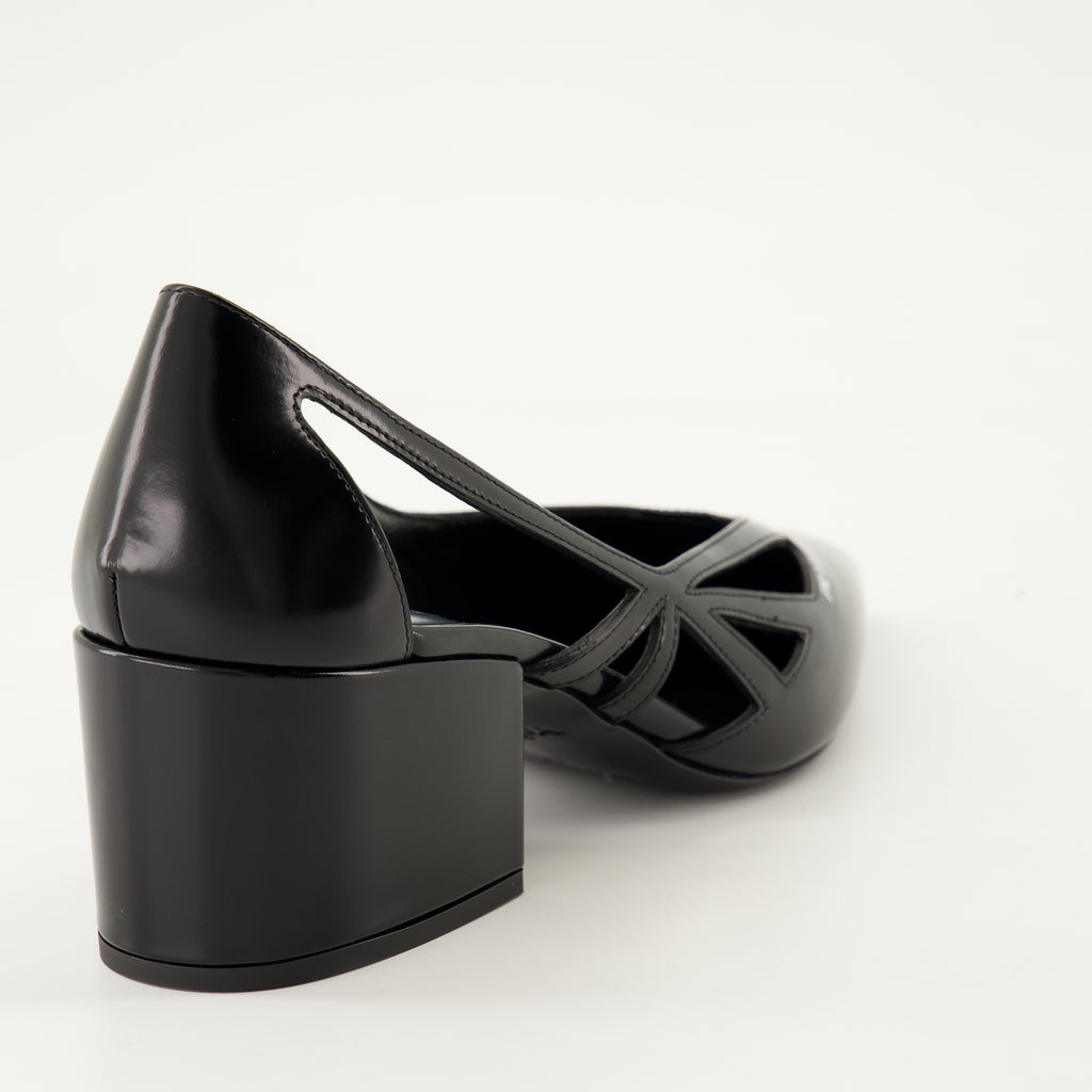 Escarpins Escarpins en cuir brillant Prada Noir Femme