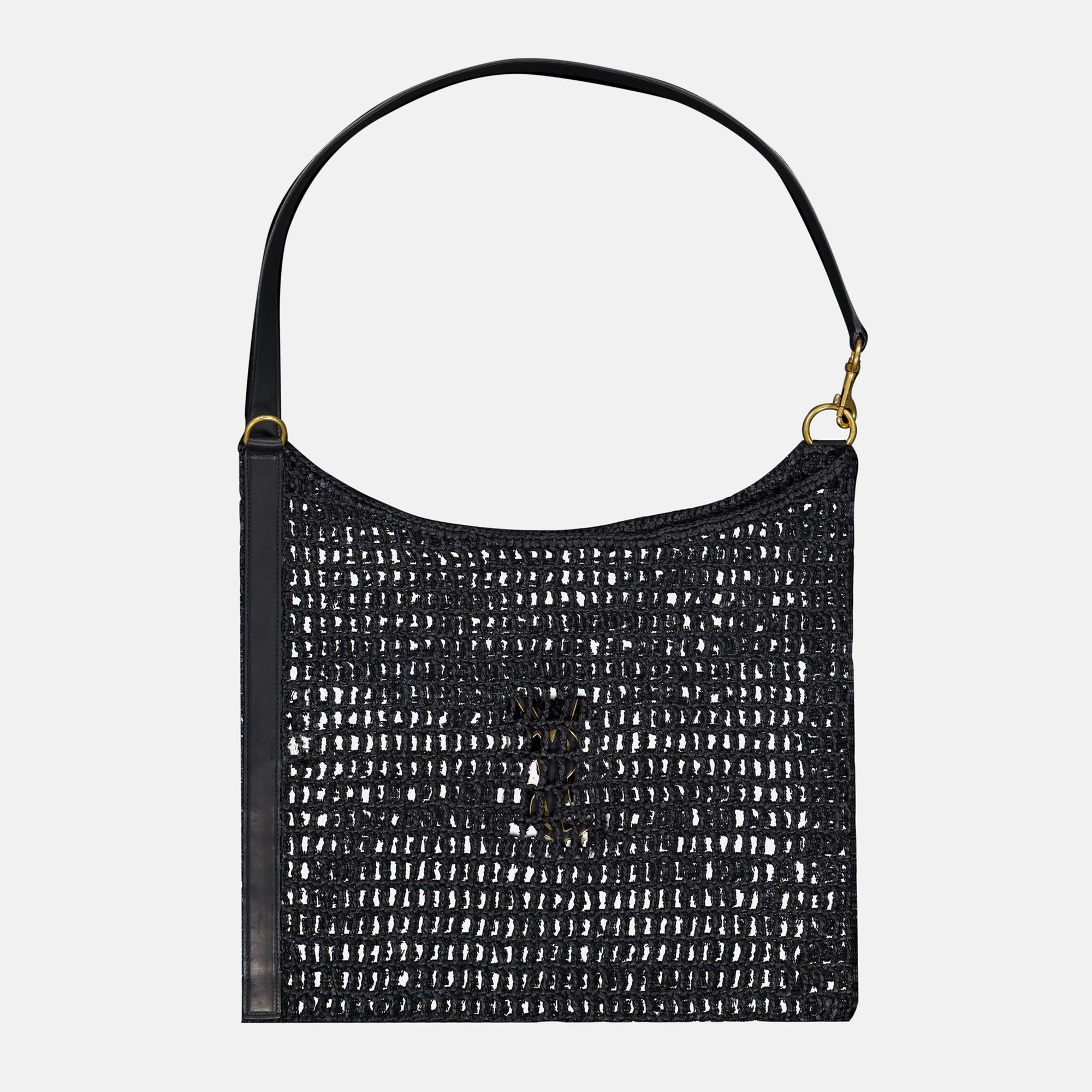 Image de l'article Sac Oxalis en raphia de la marque Saint Laurent pour Homme - Saison Automne-Hiver 2025 - Vue de Dos