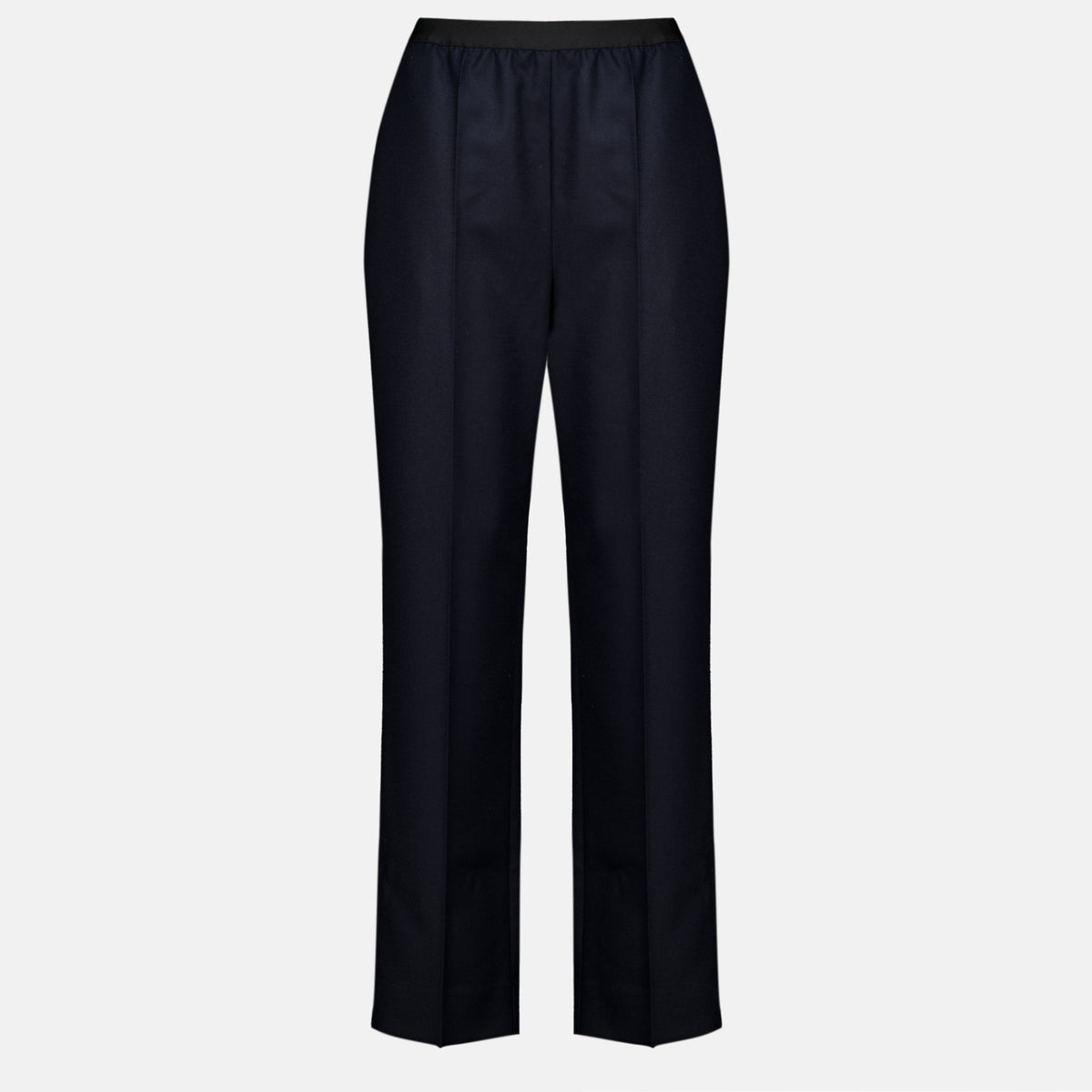 Gerade Navy Wollhose