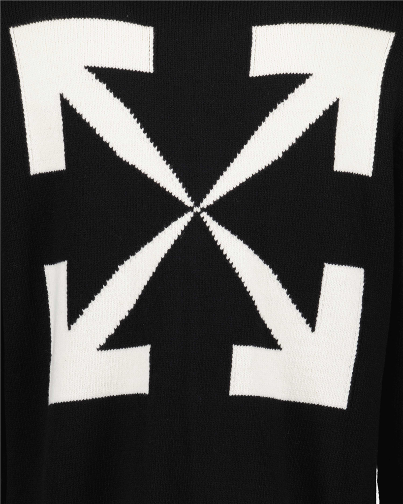 Sudaderas OMHA080C99KNI001 1001 black white Off-White Negro Homme