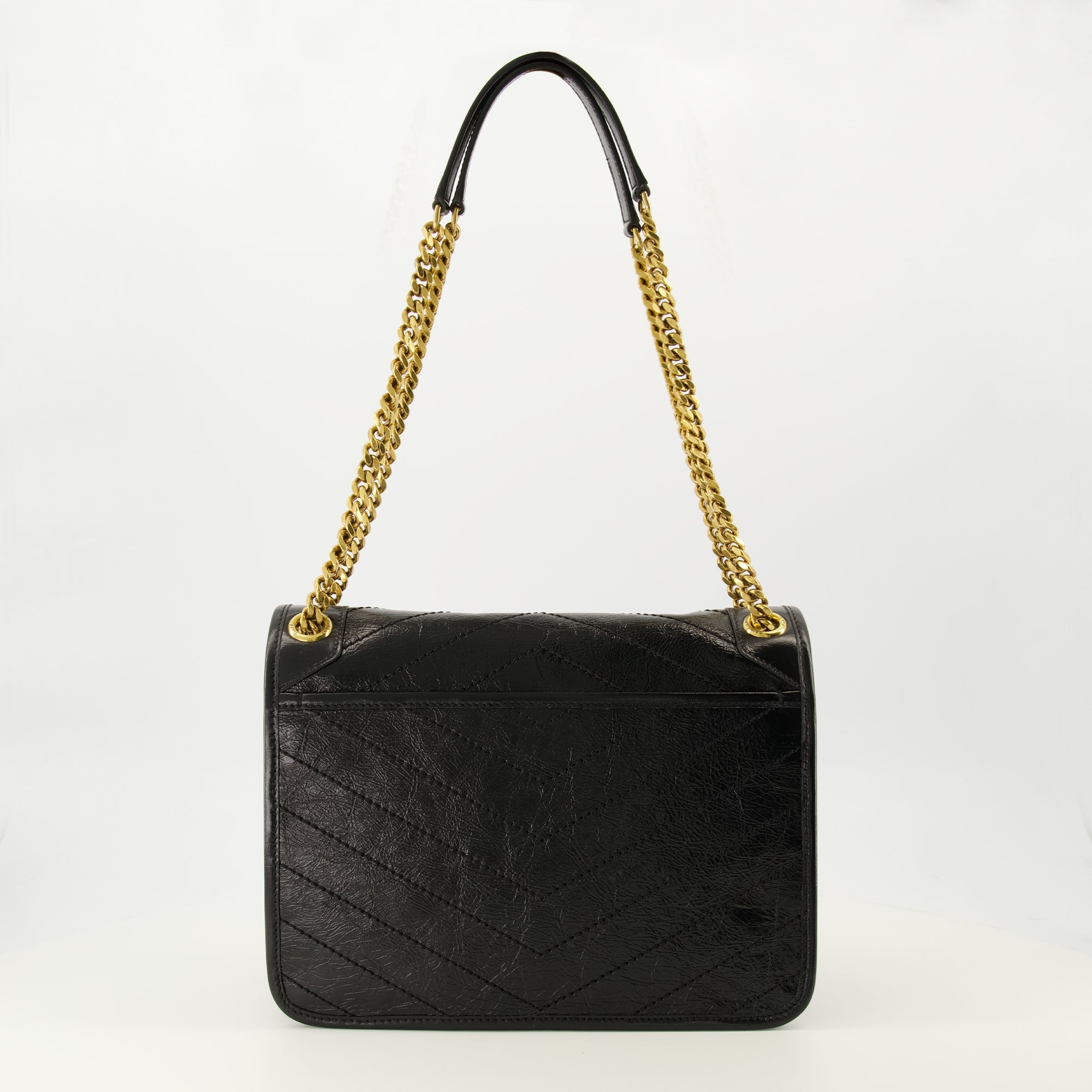 Image de l'article Sac Niki noir de la marque Saint Laurent pour Femme - Saison Printemps-Été 2026 - Vue de Dos