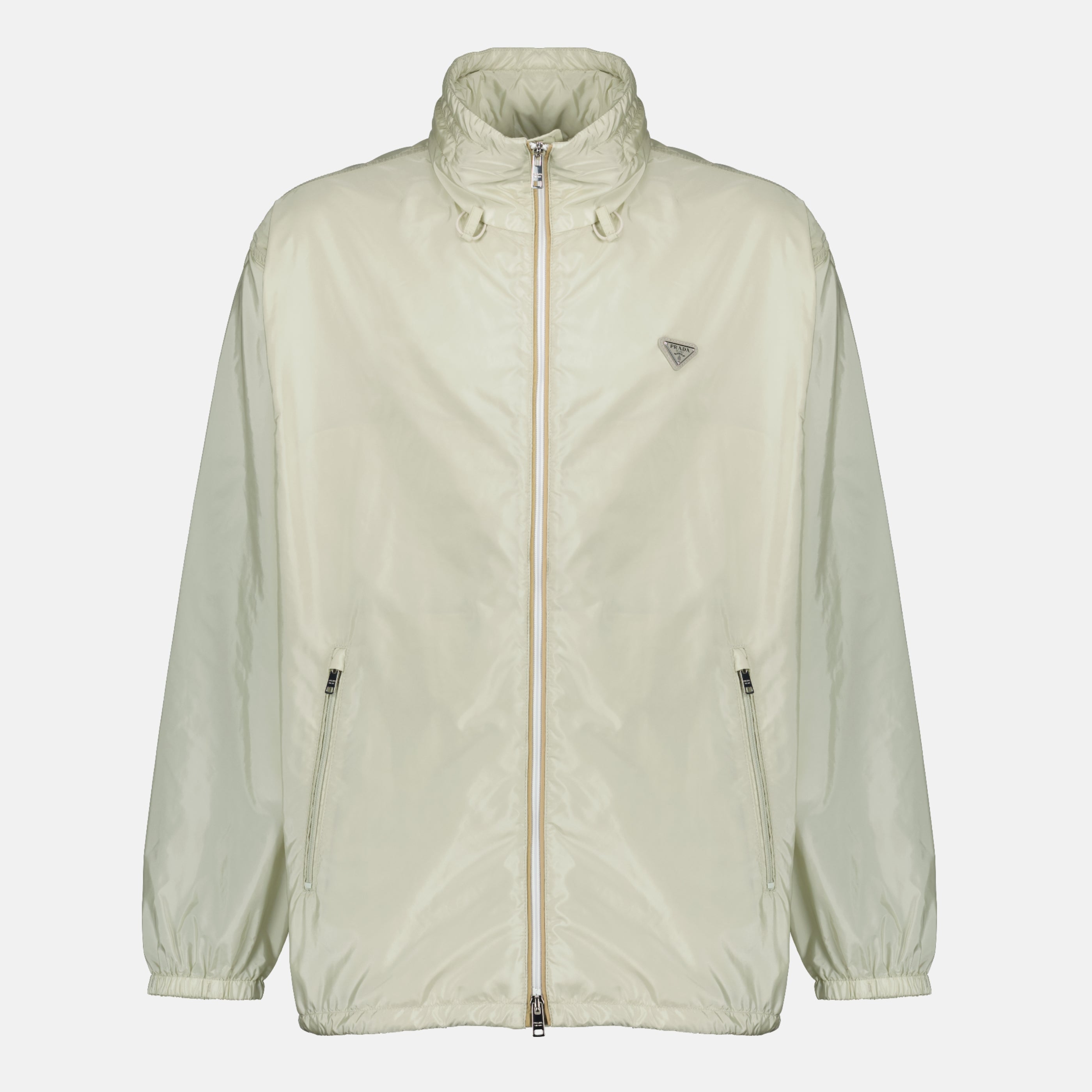 Vestes Beige Re-nylon Jacket Prada Beige Homme