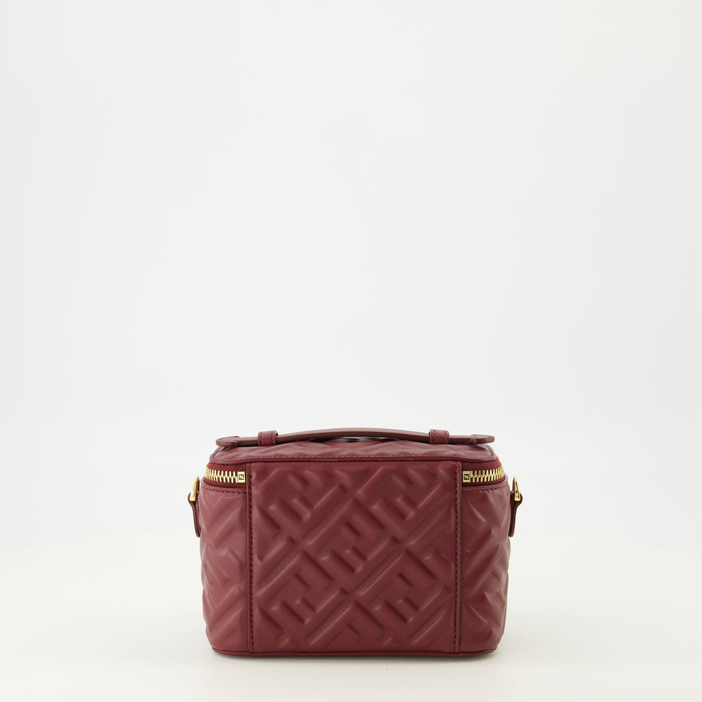 Image de l'article Mini sac Vanity bordeaux de la marque Fendi pour Femme - Saison Printemps-Été 2026 - Vue de Dos