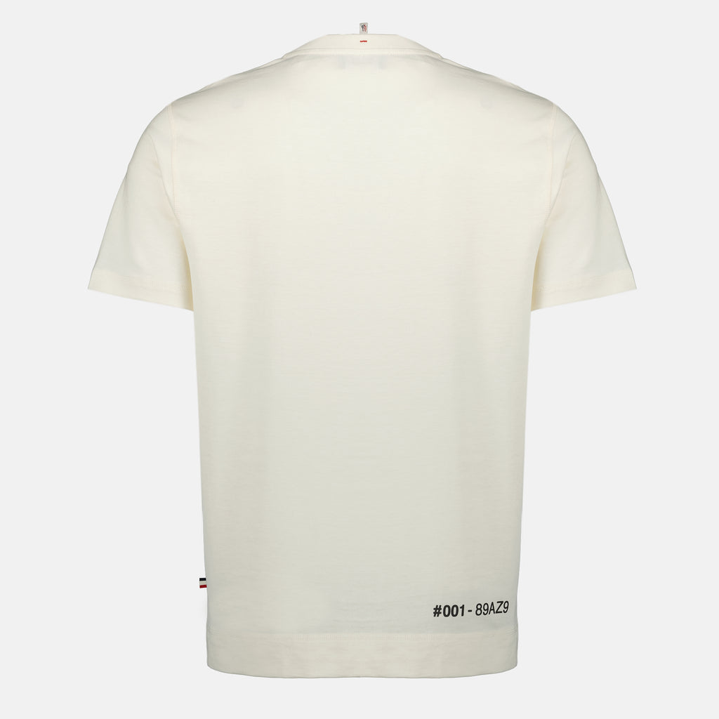 Image de l'article T-shirt à logo beige de la marque Moncler Grenoble pour Homme - Saison Automne-Hiver 2025 - Vue de Dos