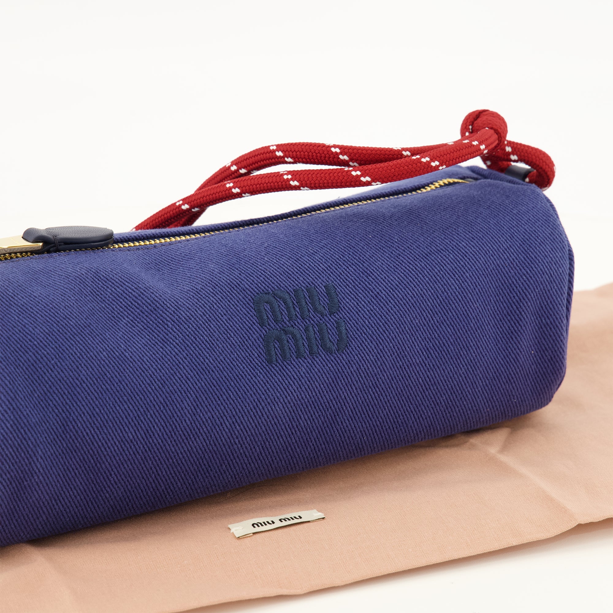 Sacs à main et épaule Clutch de Gabardina Azul Marino Miu Miu Bleu foncé Femme