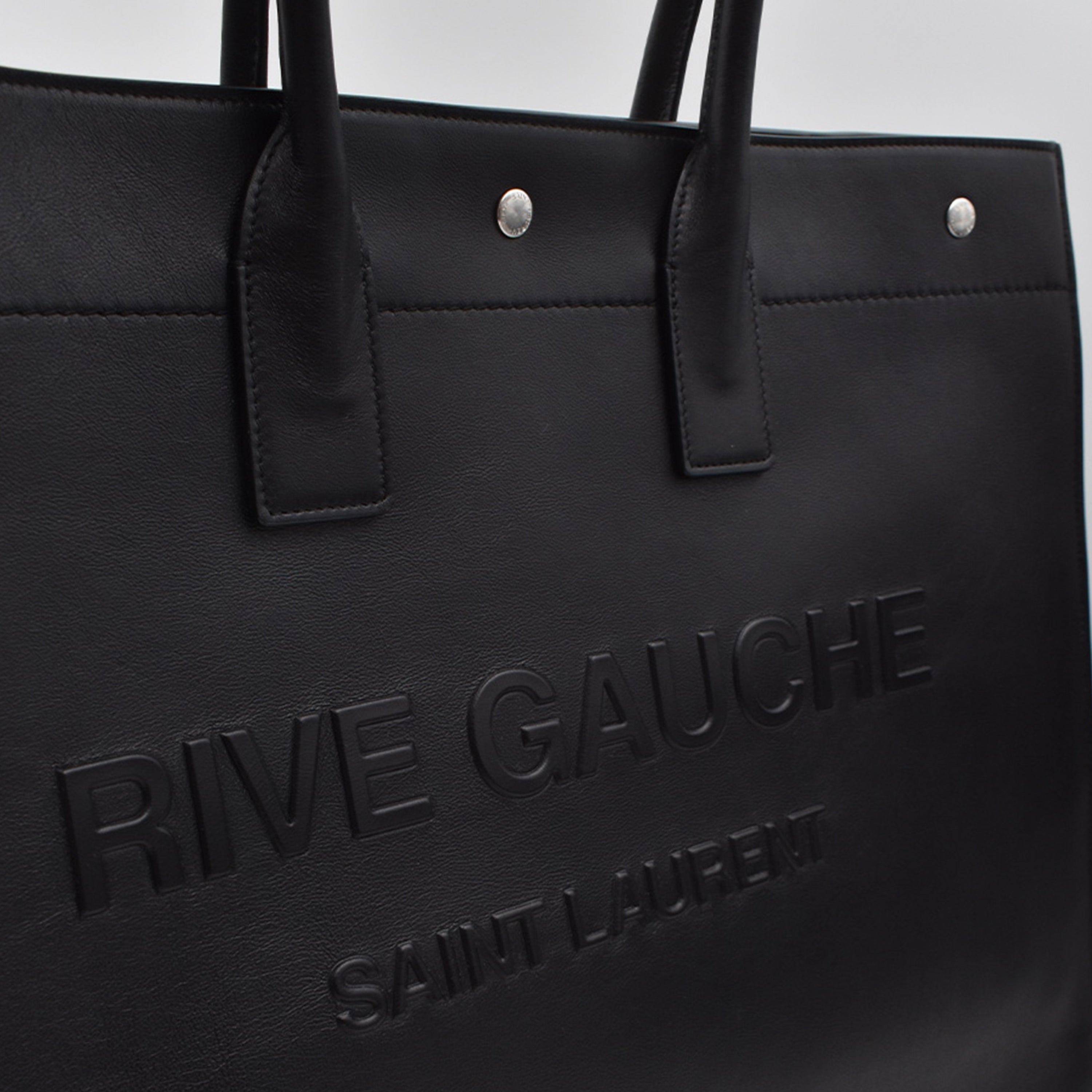 Borse tote Sac cabas Rive Gauche Saint Laurent Nero Homme