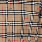 Camisas Camisa de xadrez Burberry Bege Homme