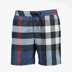 Beachwear Maillot de bain à carreaux Burberry Bleu Homme