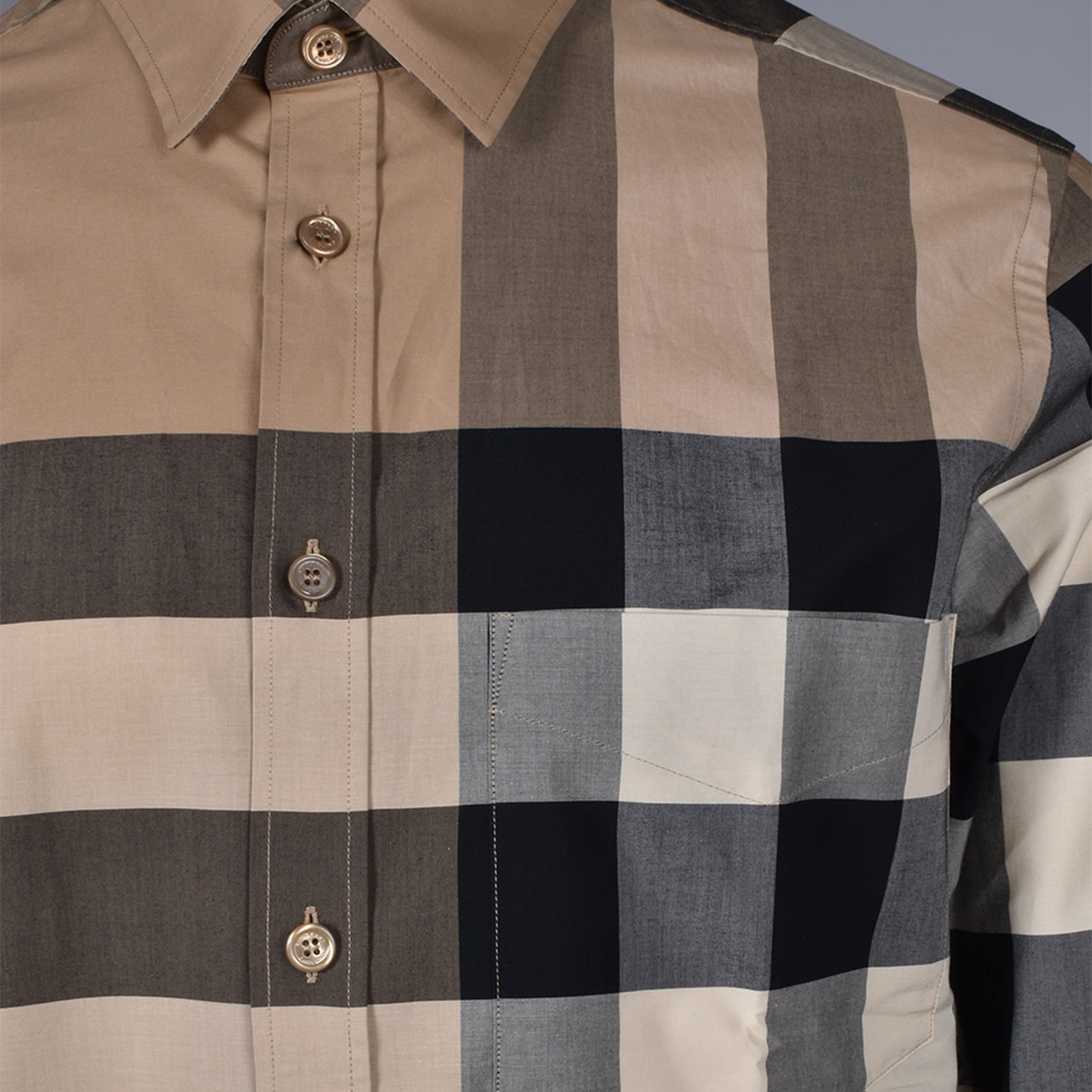 Camisas Chemise à carreaux Burberry Beige Homme
