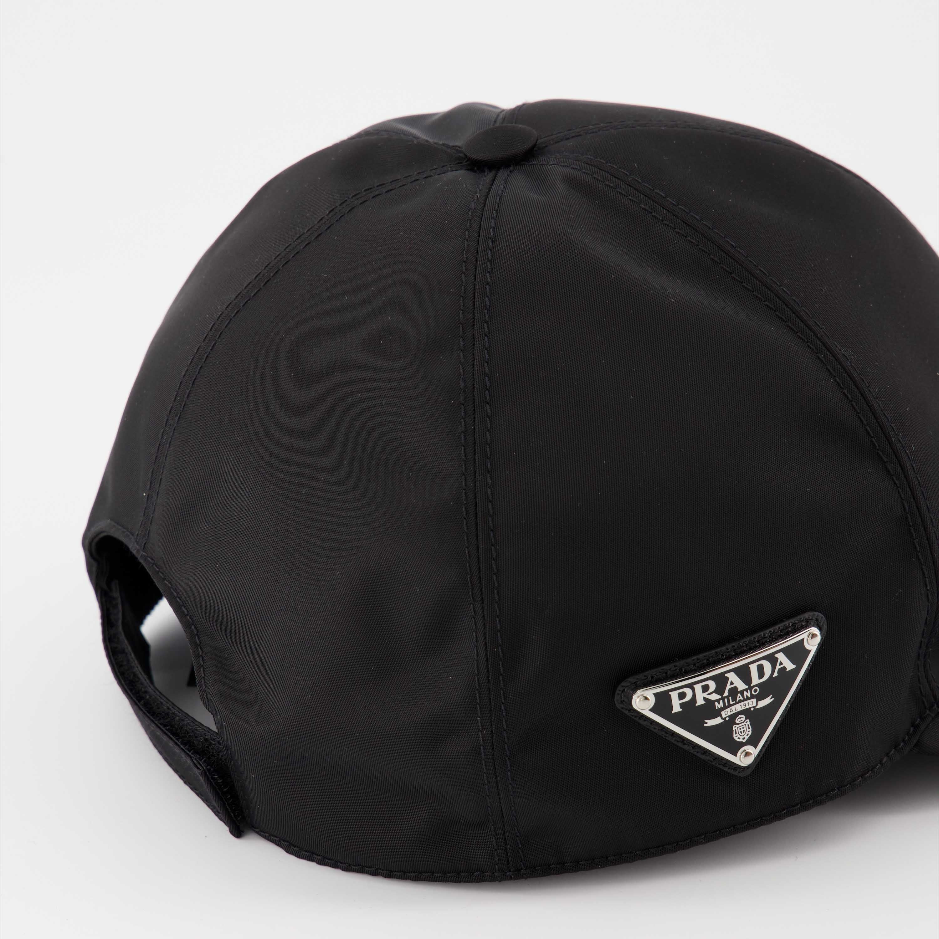 Chapeaux, casquettes et bonnets Casquette en Re-Nylon Prada Noir Homme