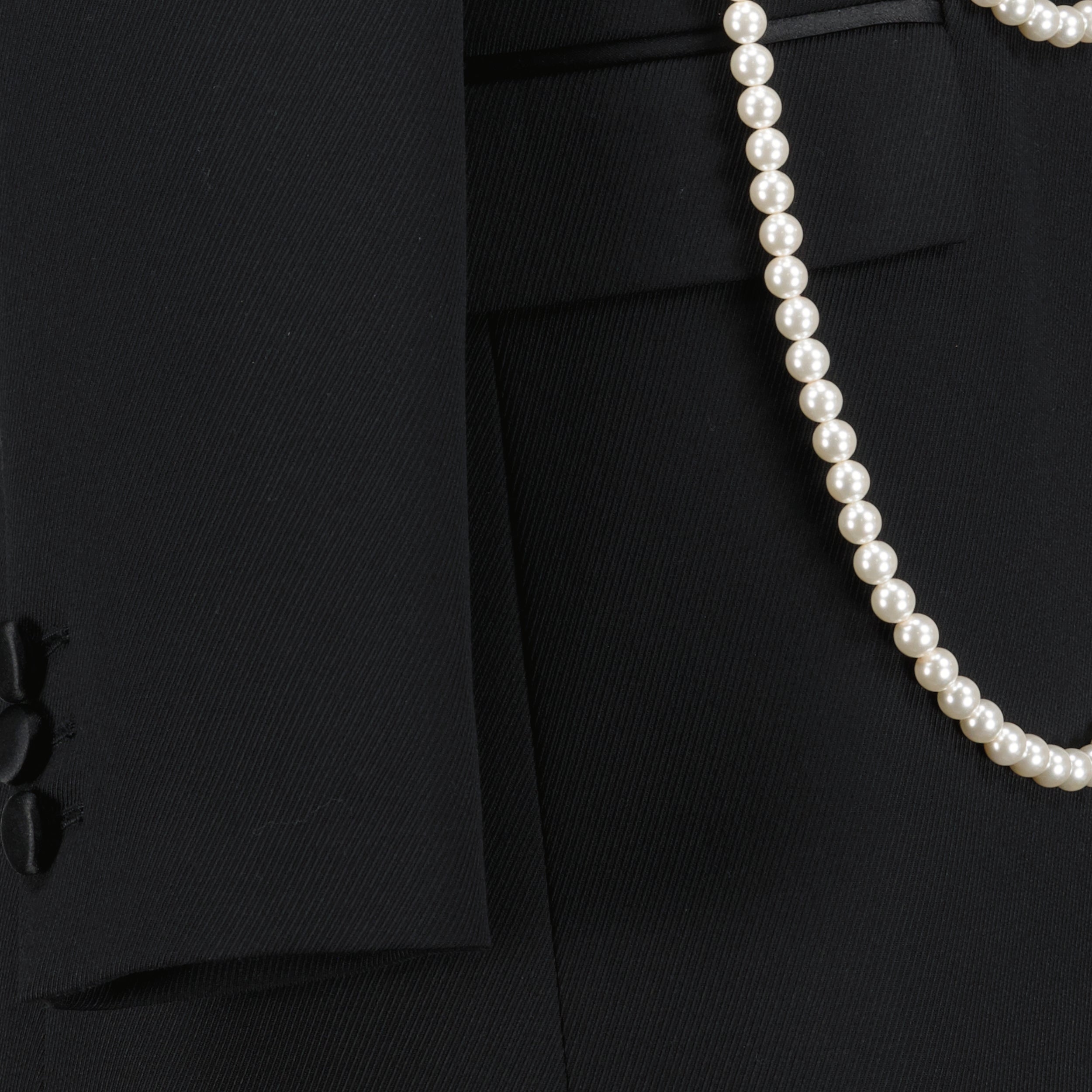 Vestes Veste blazer avec perles Moschino Noir Femme