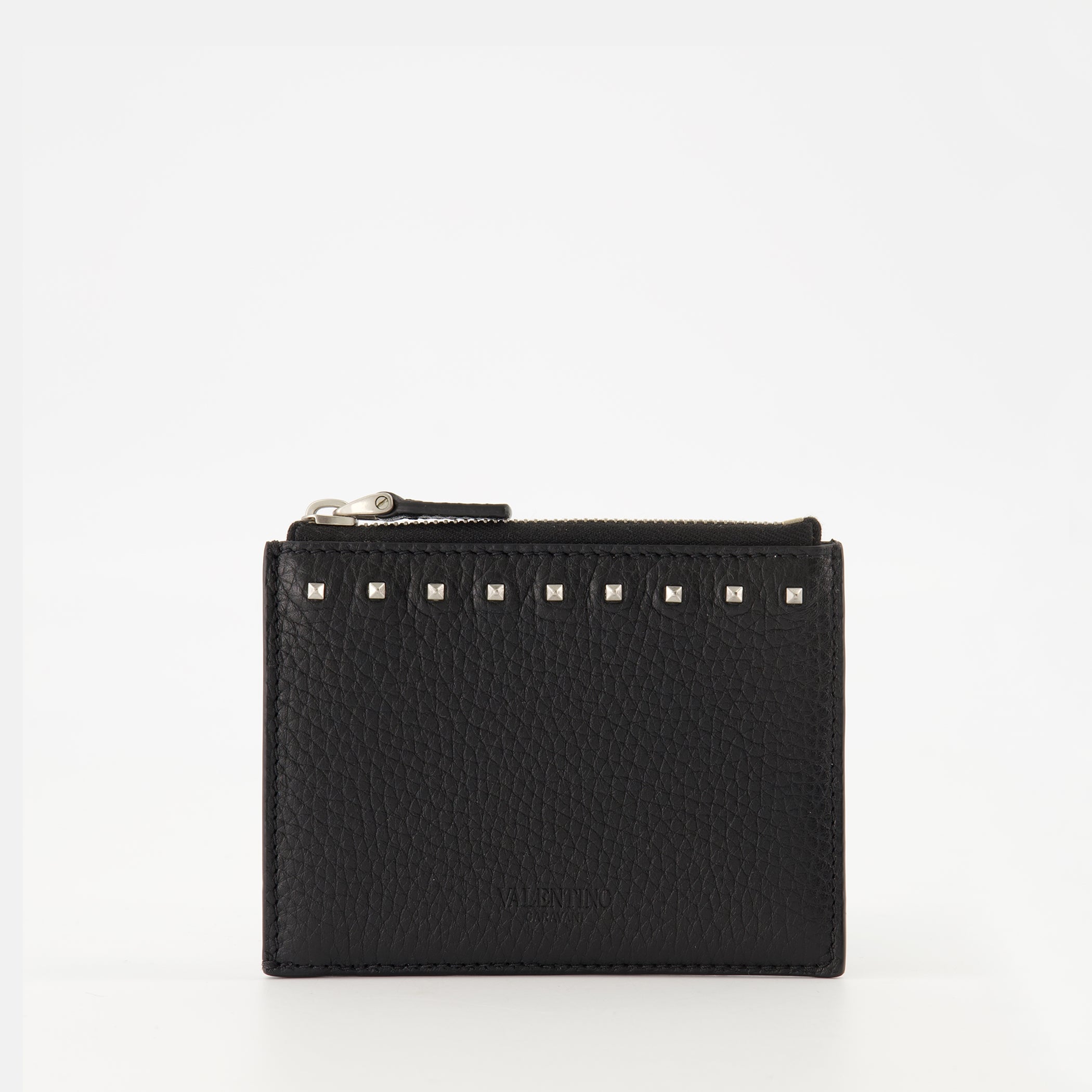 Petite maroquinerie Porte-monnaie Rockstud Valentino Garavani Noir Homme