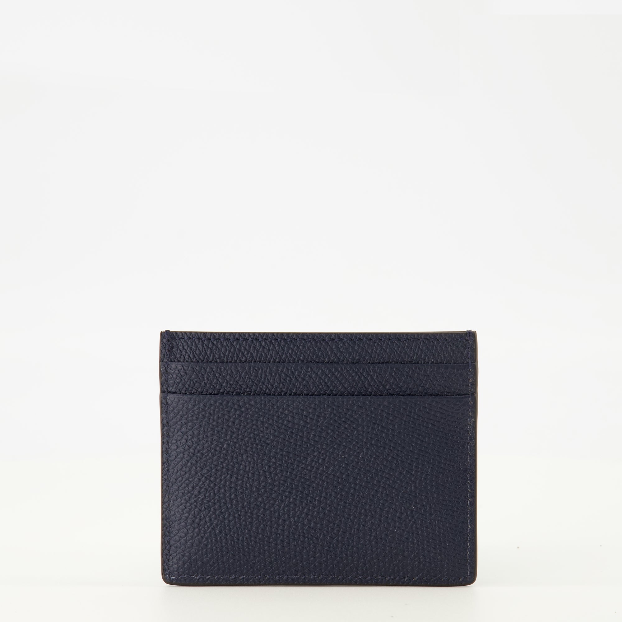 Image de l'article Porte-cartes Vlogo bleu marine de la marque Valentino Garavani pour Homme - Saison Printemps-Été 2026 - Vue de Dos