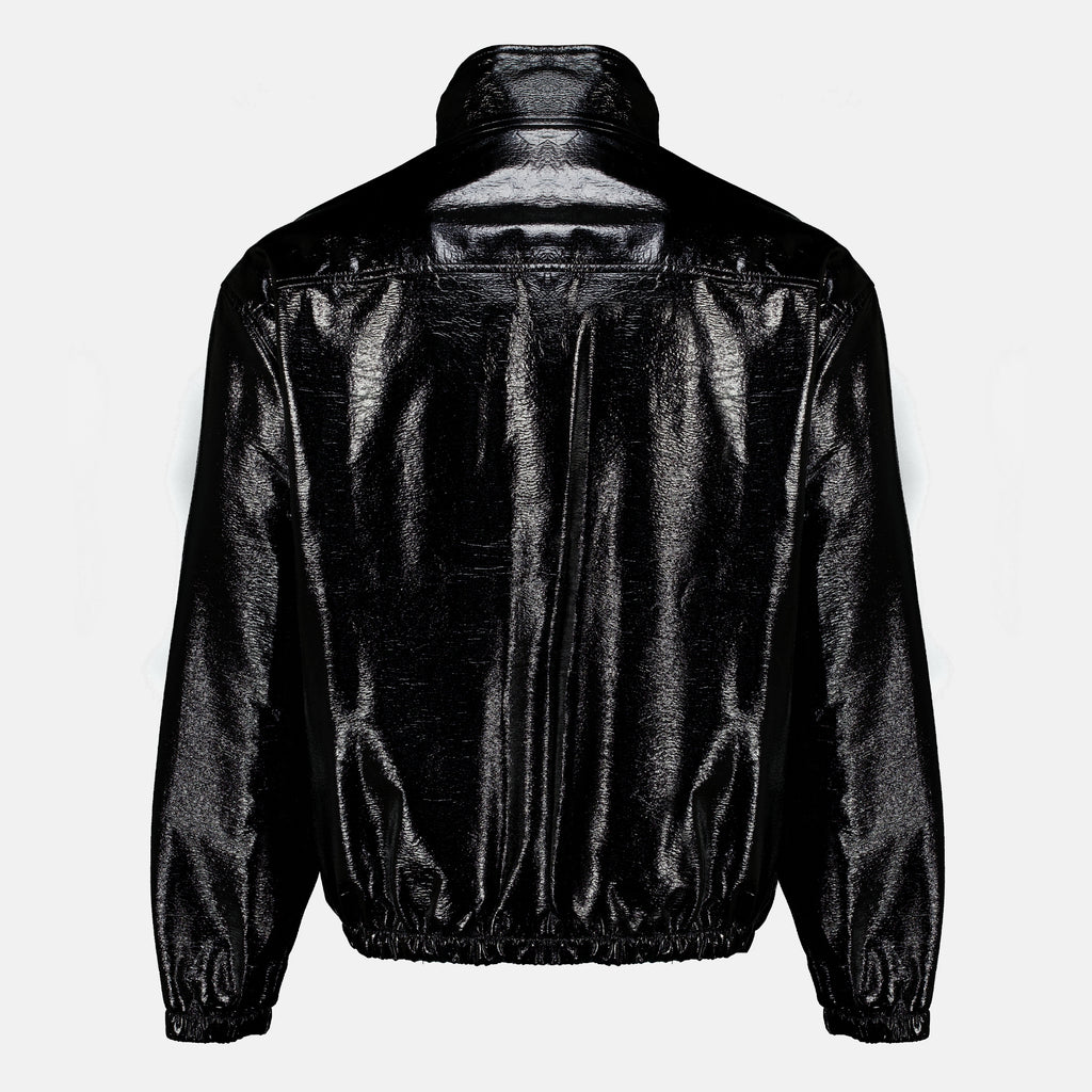 Vestes Schwarze Vinyl-Trainingsjacke Courrèges Noir Femme