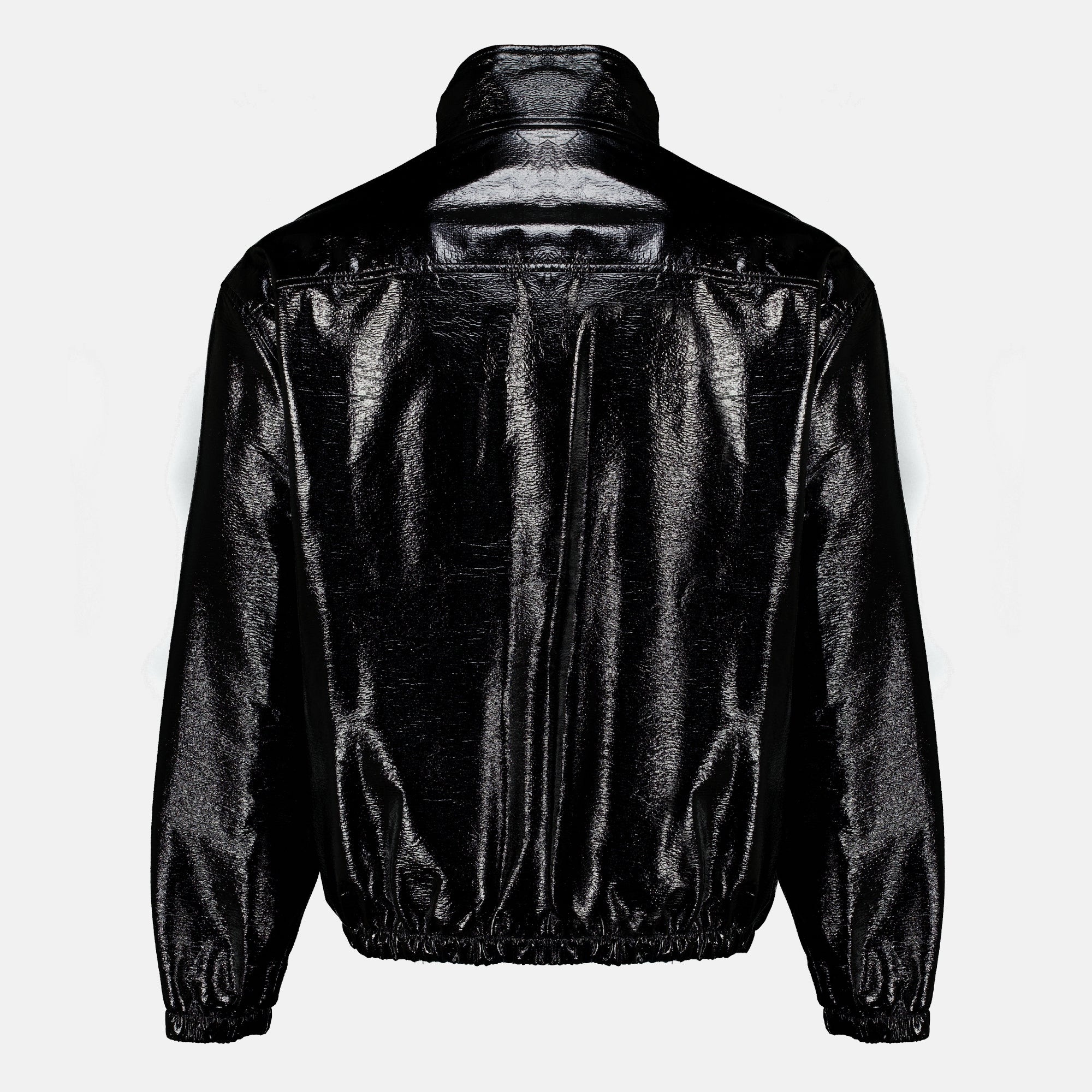 Vestes Schwarze Vinyl-Trainingsjacke Courrèges Noir Femme