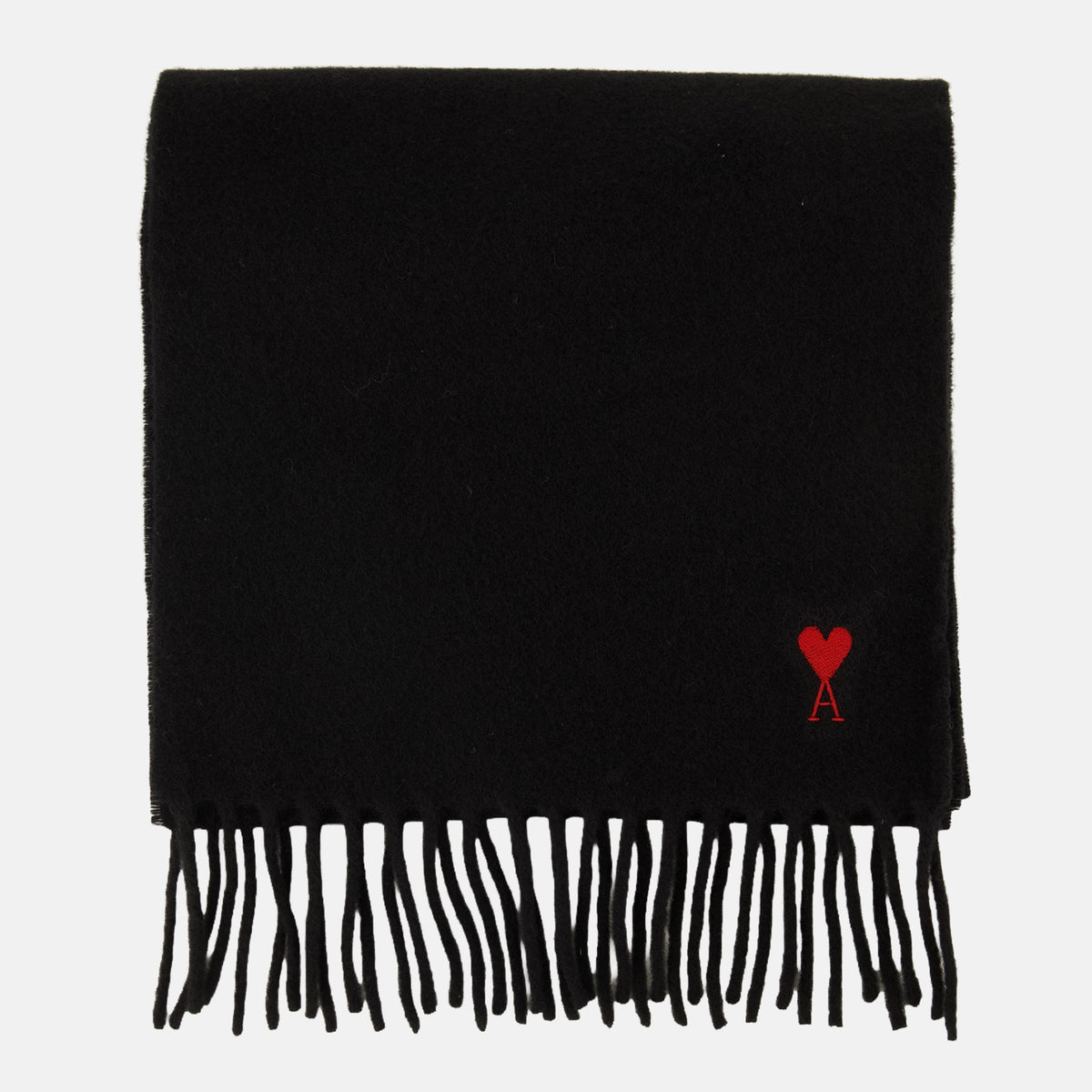 Écharpes, foulards et gants Écharpe noir en laine Ami PARIS Noir Unisexe