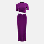 Image of the Top Maparadita purple top by Christopher Esber for Women - Spring-Summer 2026 - Detailed View_3