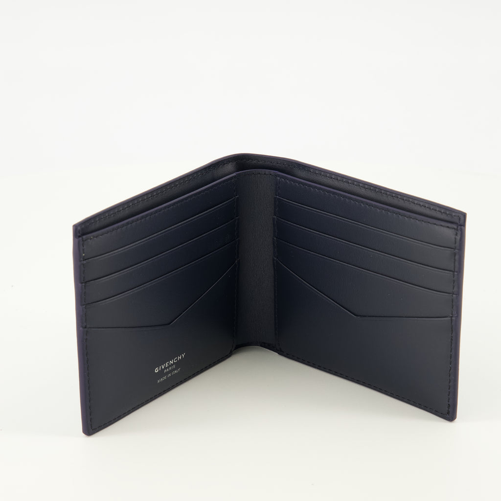 Image de l'article Portfeuilles en cuir bleu marine de la marque Givenchy pour Homme - Saison Printemps-Été 2026 - Vue détaillée_2