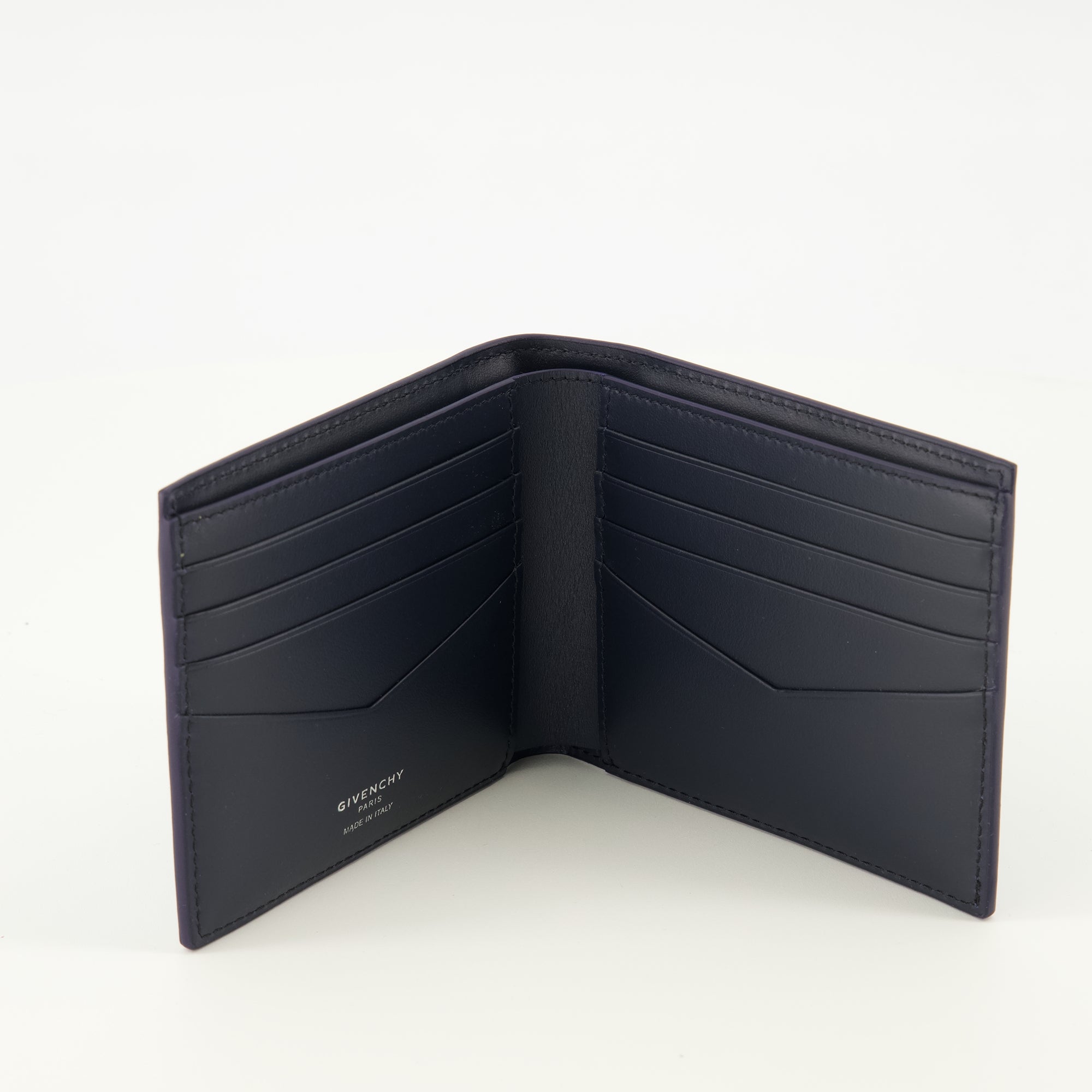 Image de l'article Portfeuilles en cuir bleu marine de la marque Givenchy pour Homme - Saison Printemps-Été 2026 - Vue détaillée_2