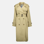Bild des langen beigen Trenchcoats Castleford von Burberry für Frauen - Frühling-Sommer 2026 - Vorderansicht