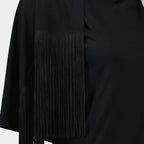 Tops T-shirt à franges Mm6 Noir Femme