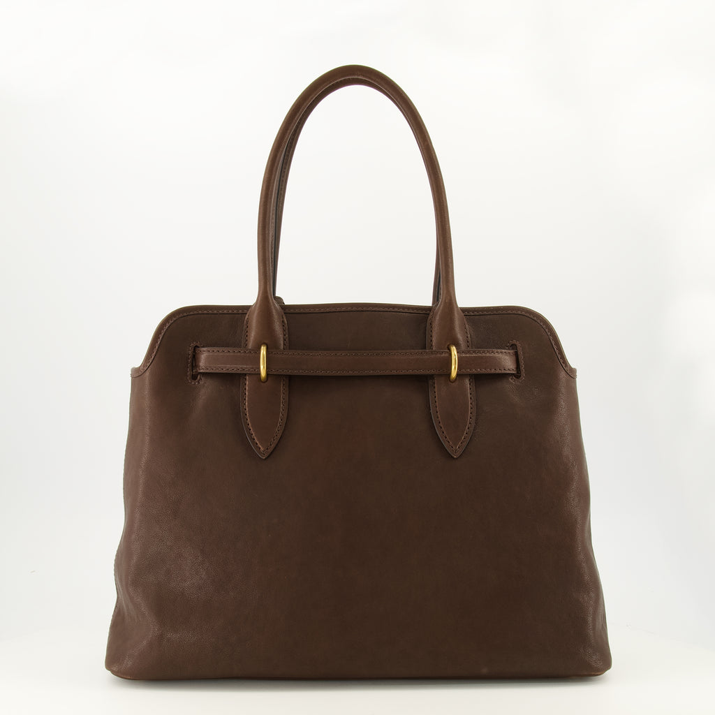 Sacs à main et épaule Saco de Aventura em Couro Nappa Castanho Miu Miu Marron Femme
