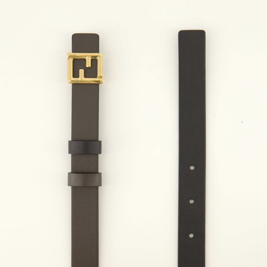 Ceintures Ceinture FF réversible noir Fendi Noir Femme