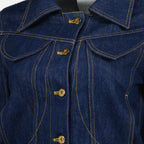 Image de l'article Veste en denim brodée de la marque Patou pour Femme - Saison Automne-Hiver 2025 - Vue détaillée_6