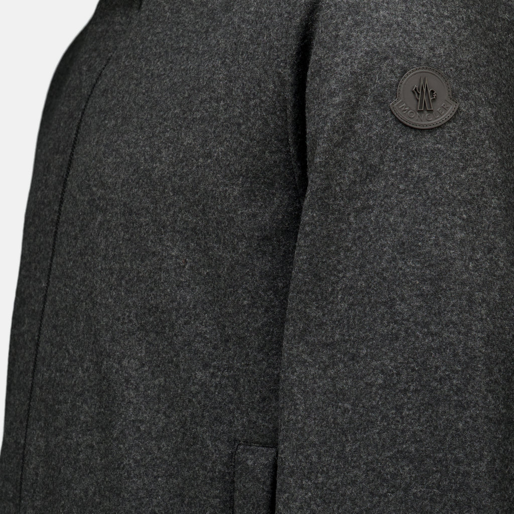 Vestes Doudoune Limberl en flanelle Moncler Gris Homme
