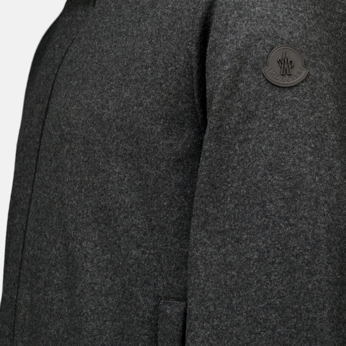 Vestes Doudoune Limberl en flanelle Moncler Gris Homme