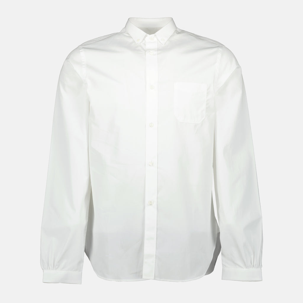 Chemises Chemise en coton Prada Blanc Homme