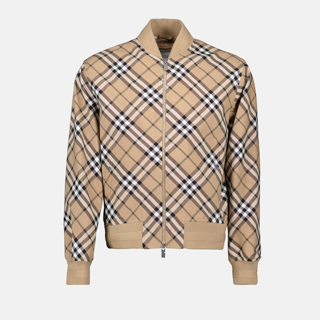 Jackets Bomber Harrington Burberry Beige Homme