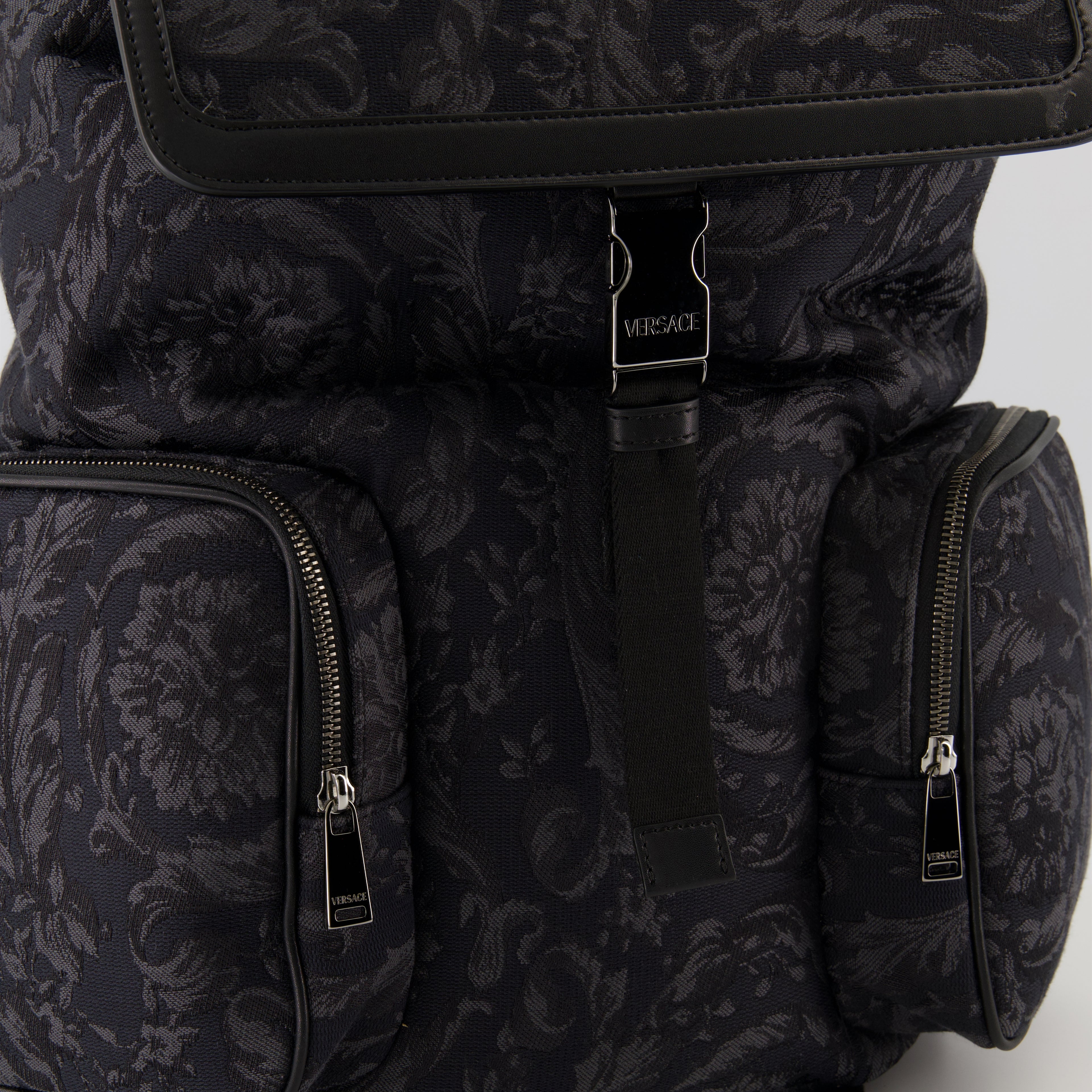 Zaini Zaino Barocco Versace Nero Homme