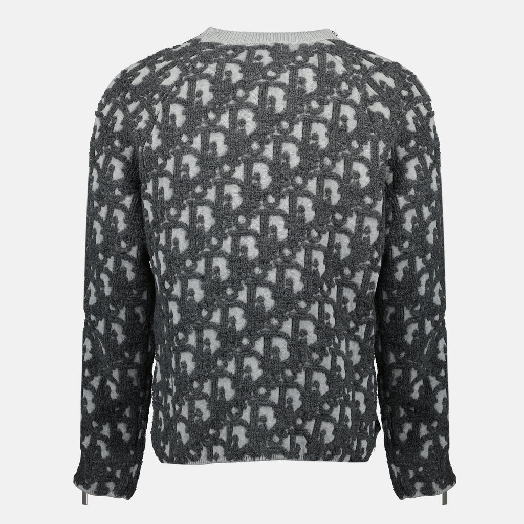 Maille Dior Oblique Sweater Dior Gris Homme