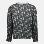 Maille Dior Oblique Sweater Dior Gris Homme