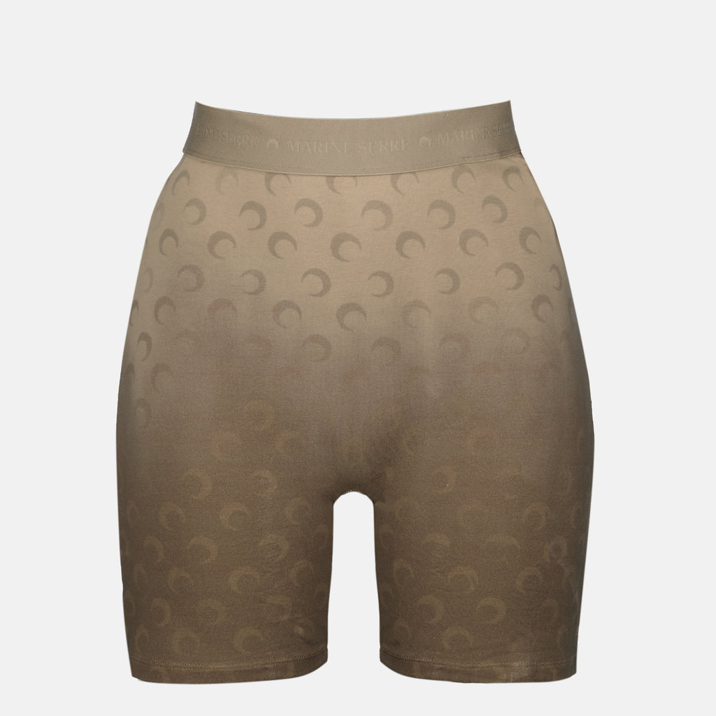 Shorts Moon Cycling Shorts en Jersey Marrón Marine Serre Marron Femme