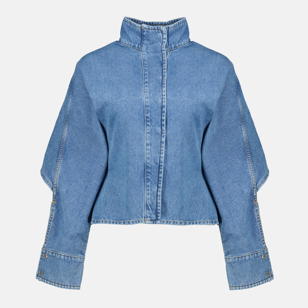 Immagine dell'articolo Giacca in Denim Moon Large di Marine Serre per Donna - Stagione Autunno-Inverno 2025 - Vista Frontale