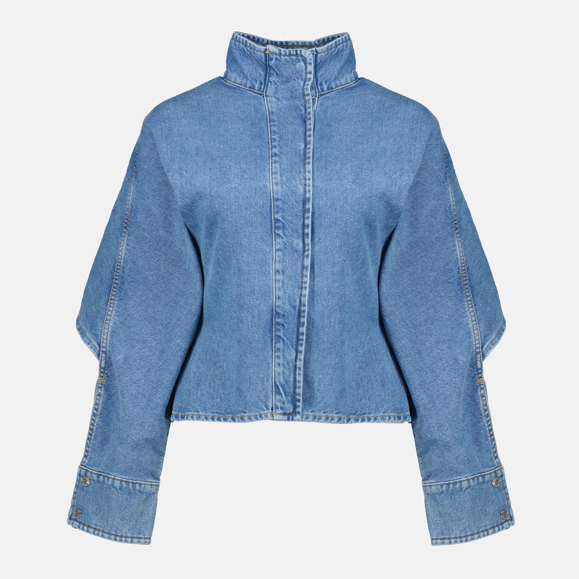 Immagine dell'articolo Giacca in Denim Moon Large di Marine Serre per Donna - Stagione Autunno-Inverno 2025 - Vista Frontale