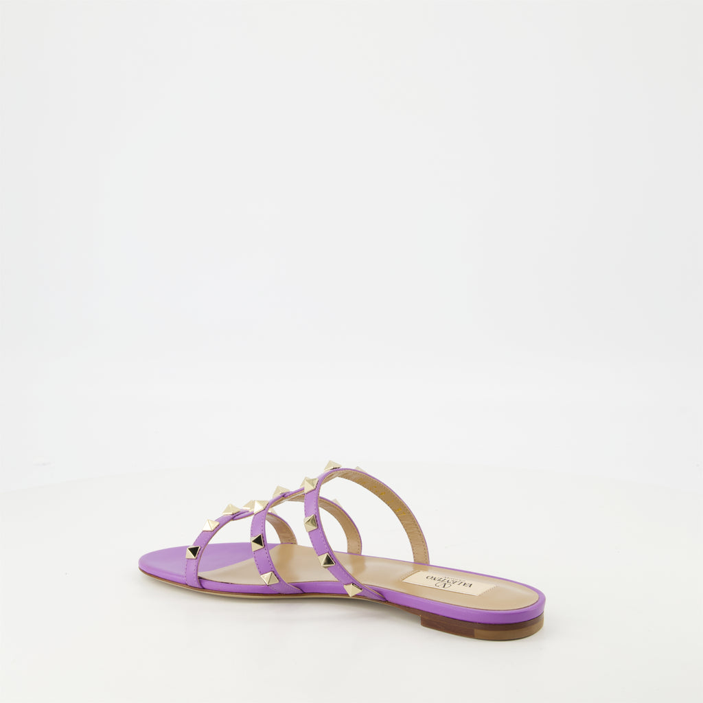 Chaussures ouvertes Sandales Rockstud Valentino Garavani Violet Femme