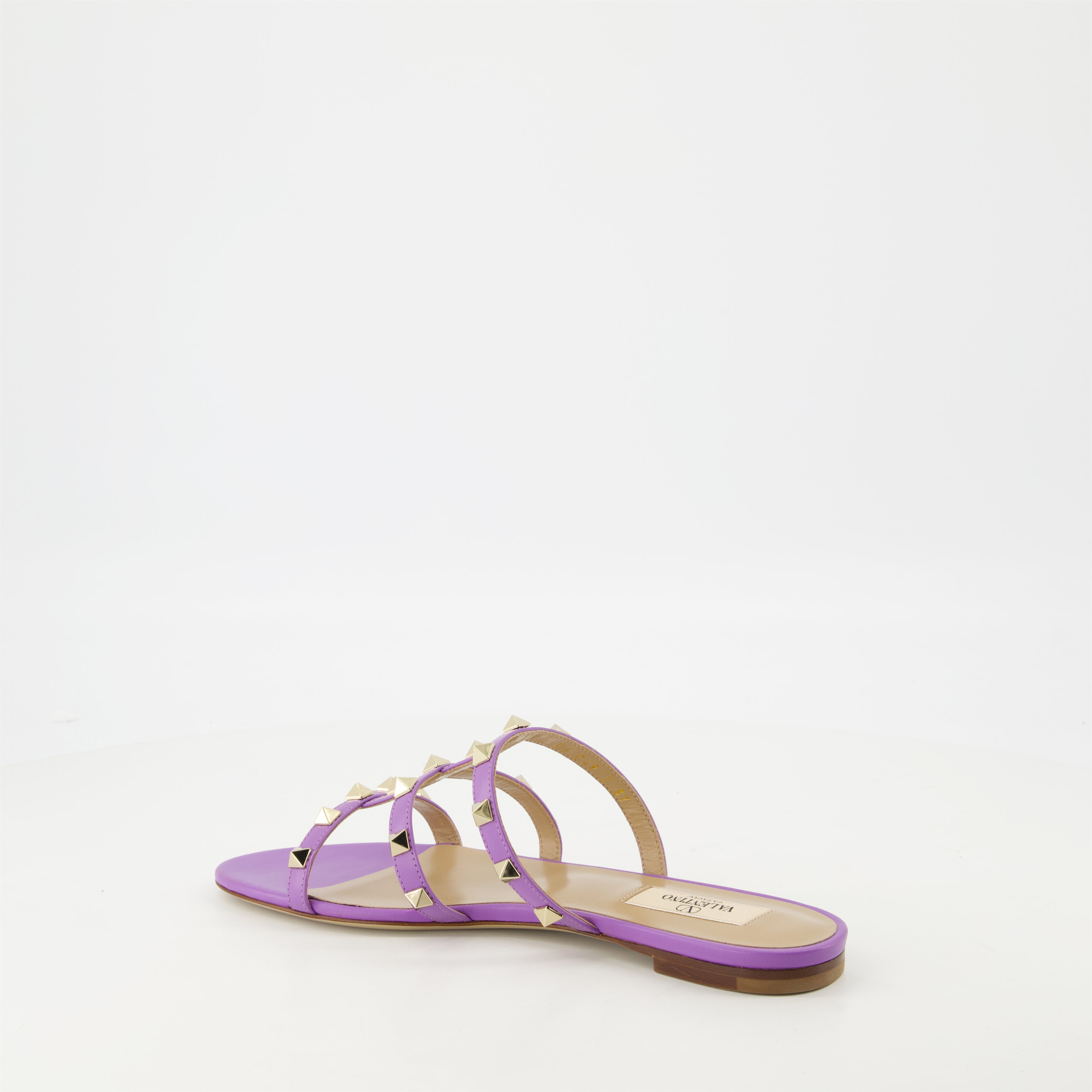 Chaussures ouvertes Sandales Rockstud Valentino Garavani Violet Femme