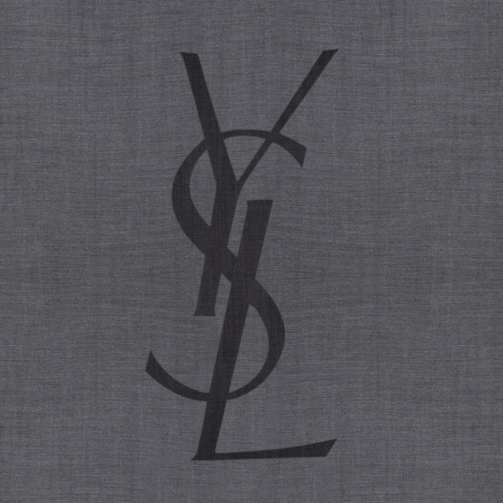 Écharpes, foulards et gants グレーのカシミヤ製カサンドルシルクスクエア Saint Laurent Gris Homme