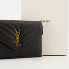 ショルダーバッグ チェーンエンベロープウォレット Saint Laurent ブラック 女性
