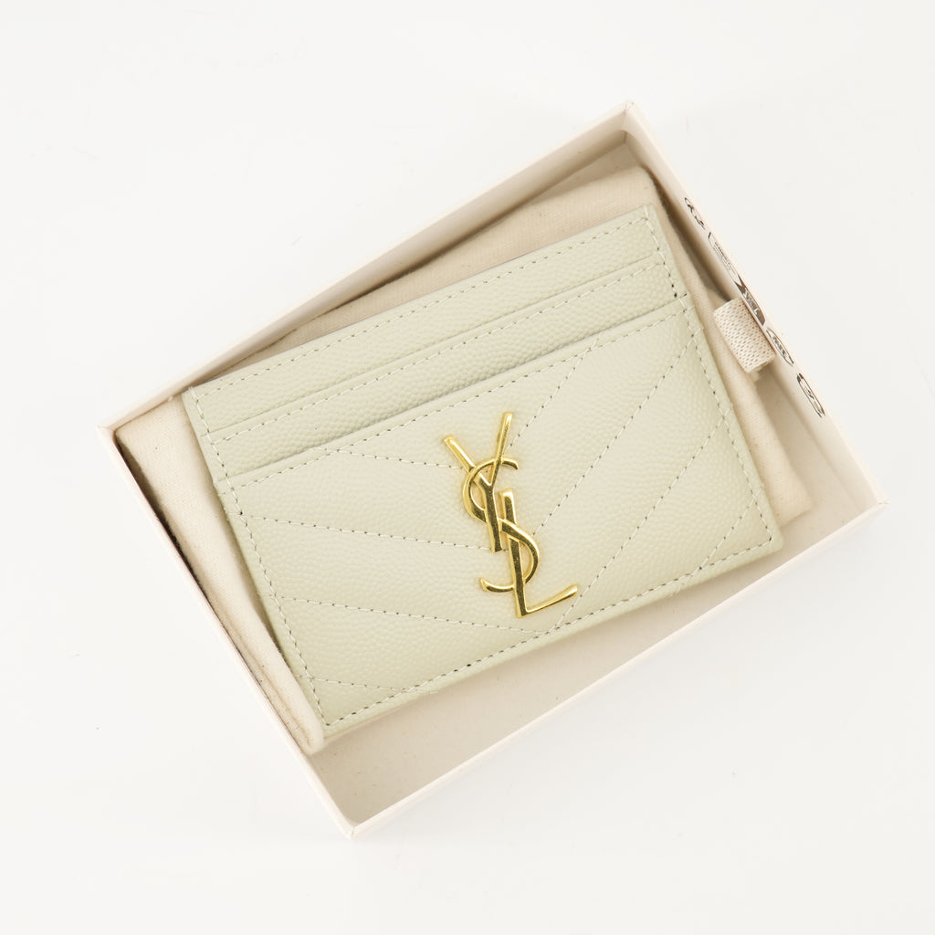 Image of the Cassandre Card Holder by Saint Laurent for Women - Autumn-Winter 2025 - Detailed View_2