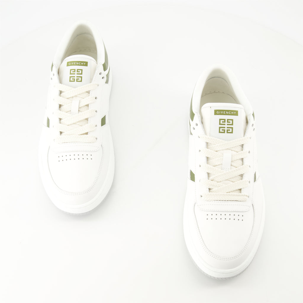 Sneaker G Move Leder-Sneaker Givenchy Khaki Homme