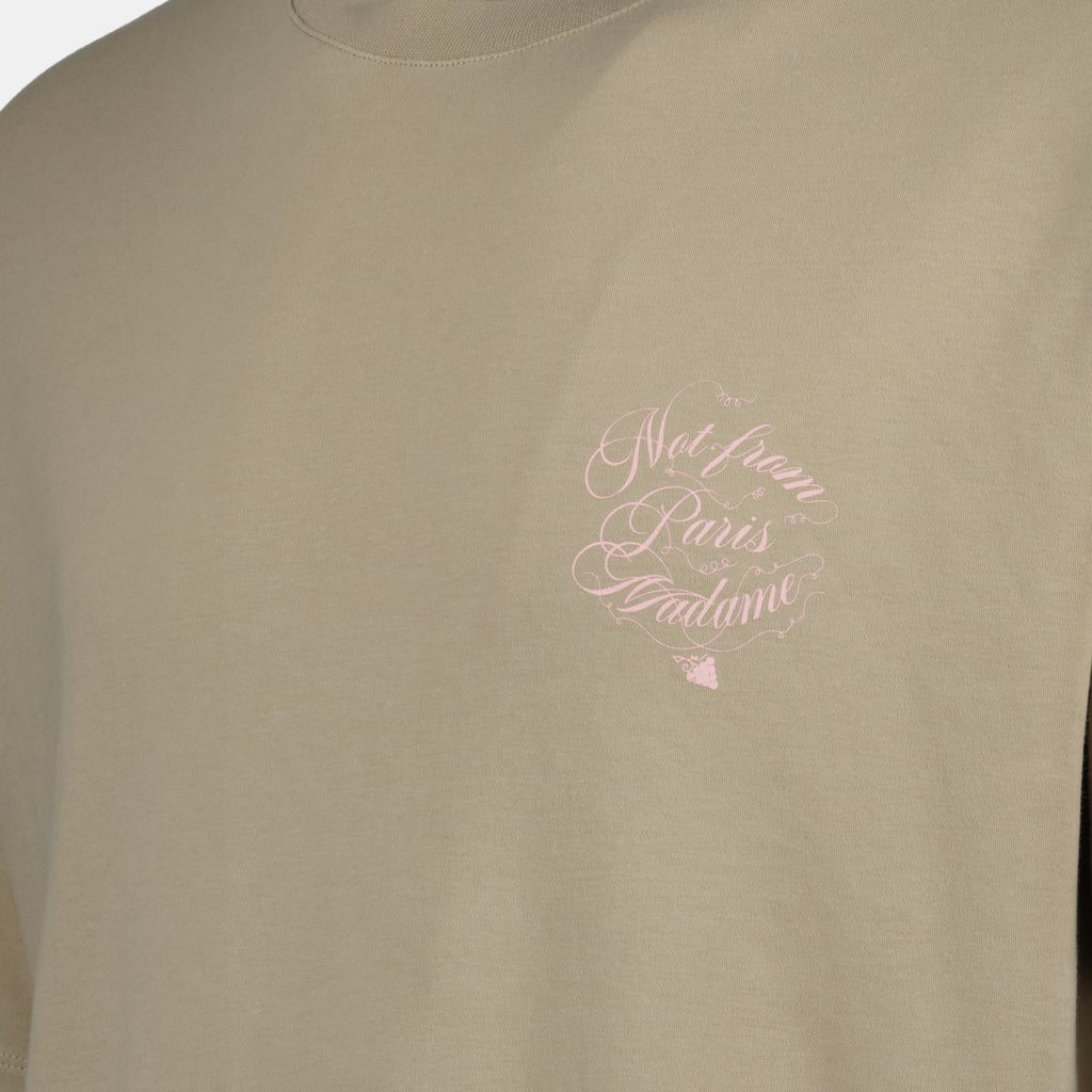 T-shirts T-shirt slogan vignes Drole De Monsieur Beige Homme